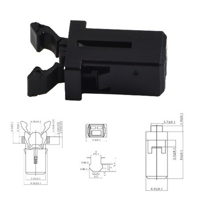 1 Stück Ungiftiger Schwarzer Auto-Sonnenbrillenhalter Overhead Console Latch