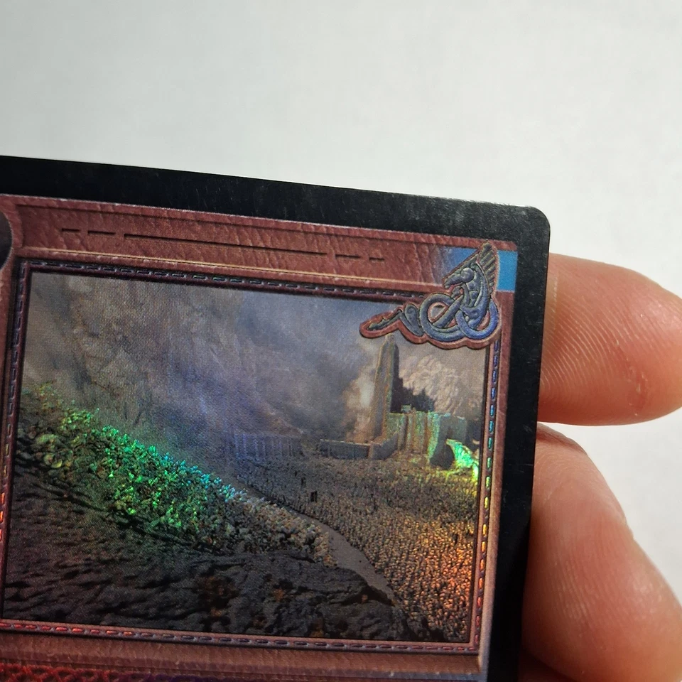 LOTR TCG Battle of Helm's Deep THUNDERING HOST (Alternate Image) 5R128 FOIL MP - Image 3 of 4