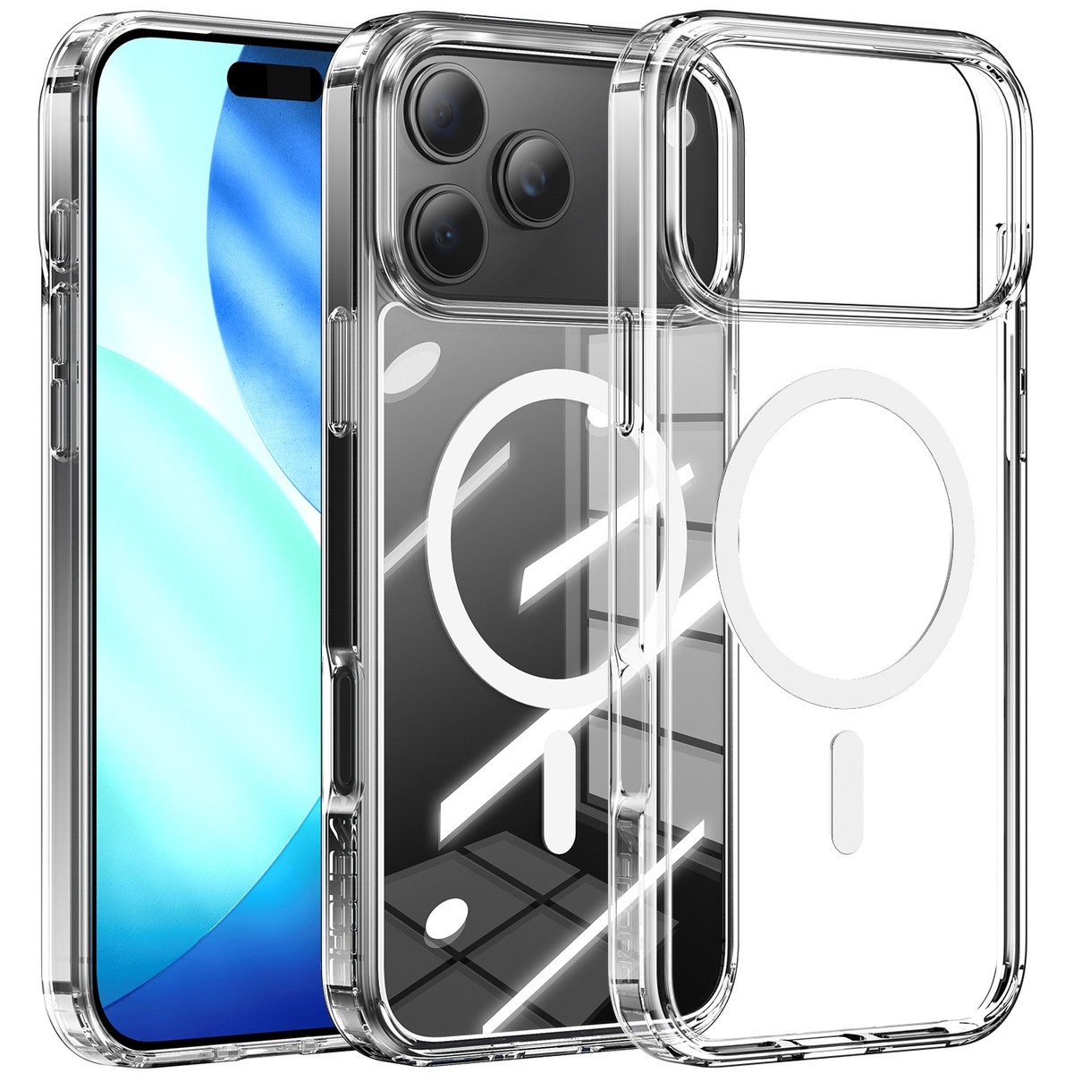 Clear Magnetic Shockproof Phone Case for iPhone 17/17 Air /17 Pro
