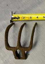 Vintage 3 Tine Hand Cultivator Rake Claw Garden Tool Head