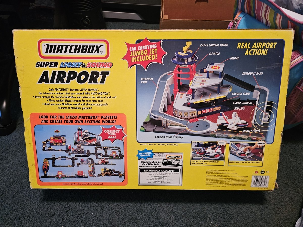 Matchbox Super Lights & Sounds Airport Play Set 1997 RARE Retired