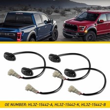 4X LED Side Marker Lights Front Amber+Rear Red For 17-21 Ford F150 SVT Raptor EV