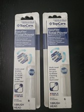 NEW TopCare Everyday Easy Flex Total Power Replacement 2 Brush Heads 2pks B1