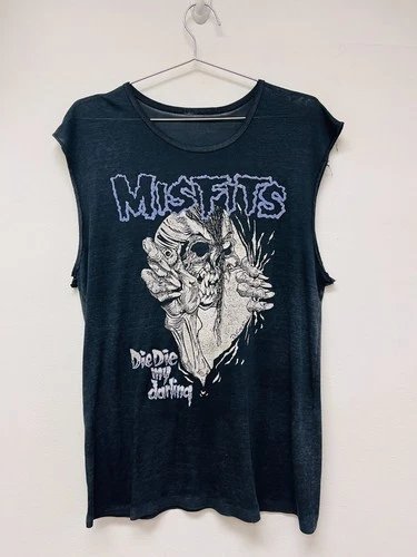 Vintage Misfits T Shirt 80s 1980s Die Die My Darling Origina 1980s vintage concert t-shirt, vintage, single stitch, B+ condition