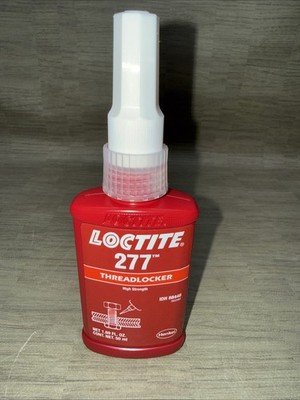 LOCTITE 277, Red, High Strength, Threadlocker Liquid, 10 mL Bottle