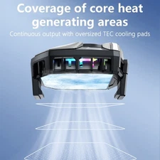 Phone Cooling System Low Noise Heatsink 3 Gear Adjustable Clip Type Cooling Fan