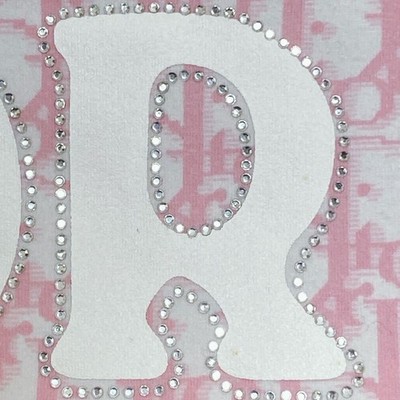 Christian Dior Tank Top Pink Monogram Trotter Rhinestone Vintage