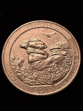 2016 U.S.A. American State Quarter Illinois Shawnee Coin