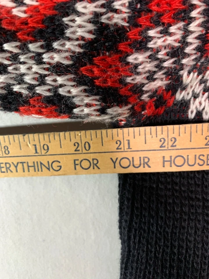 Nordstrikk sz Med шерсти кардиган Норвегии красный черный белый узор металлические застежки винтажный - Изображение 3 из 4