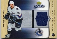 2005-06 Upper Deck MVP - MVP Materials Jarkko Ruutu #M-JR (MEM)