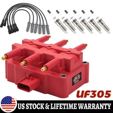 1 Set Ignition Coil & Iridium Spark Plug & Wire For Wrangler V6 3.8L 07-11 UF305