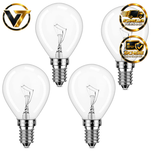 Backofenlampe 40W 2700K Warmweiß HitzebestäNdig Bis 300°C 4 StüCk 240V-image
