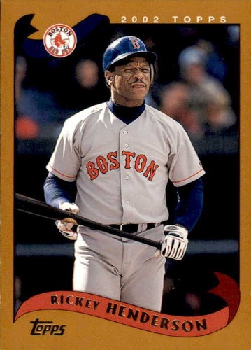 Rickey Henderson #T74 2002 Topps Traded card