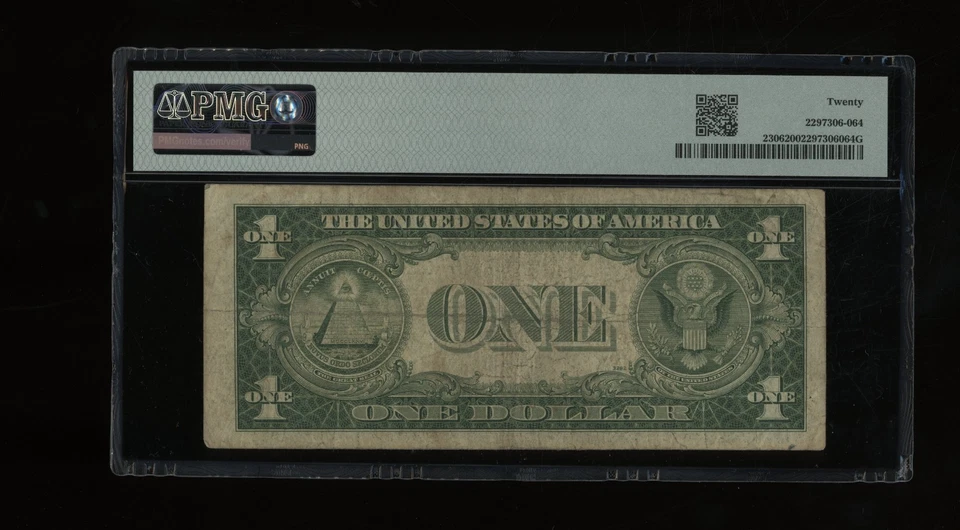 DBR 1935-A $1 North Africa Silver Fr. 2306 IC Block PMG VF-20 Serial I37794900C - Image 2 of 2