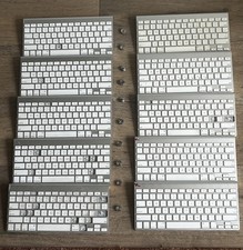 Lot of 10 Apple Wireless Keyboards A1314 - As Is - For Parts  10 Battery Caps