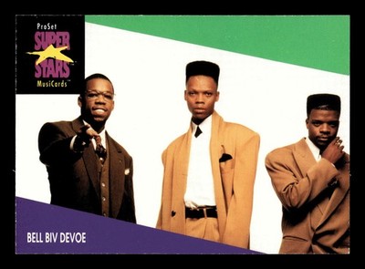 1991 PRO SET SUPER STARS MUSICARDS #110 BELL BIV DEVOE