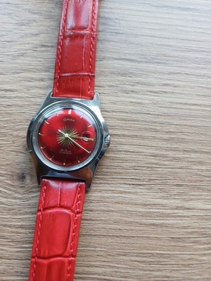 WELTWEIT einzigartig OMAX DE LUX ungetragen  (NOS)rotes Sunbrust Sig. KRONE