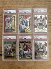 6 Card Lot - 2023 NFL Football PSA Slabs - all PSA graded 10's & 9's (See Desc)