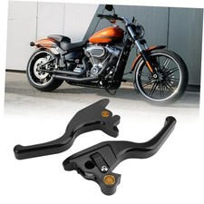 3 Finger 5.9" Shorty Brake Clutch Levers Kit for 2015-2024 Harley Softail