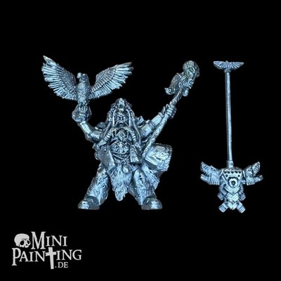 Njal Stormcaller Runepriest Space Wolfs 1996 Warhammer 40K Citadel Metal OOP GW