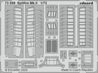 MW22 Eduard 73859 Spitfire Mk.Ii 1/72 Pe Set For Ibg