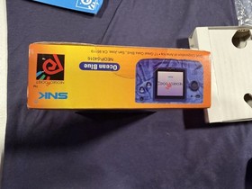 SNK Neo Geo Pocket Color Console CIB Ocean Blue Never Used