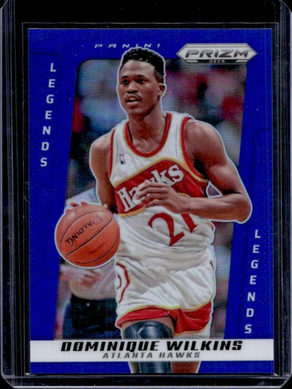2024-25 Panini Prizm Deca Dominique Wilkins Blue Prizm #/149 Hawks