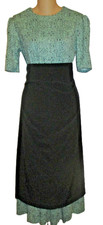 Mennonite Tall Cape Dress 34"Bust/30"Waist/49"Length Modest Handmade Green