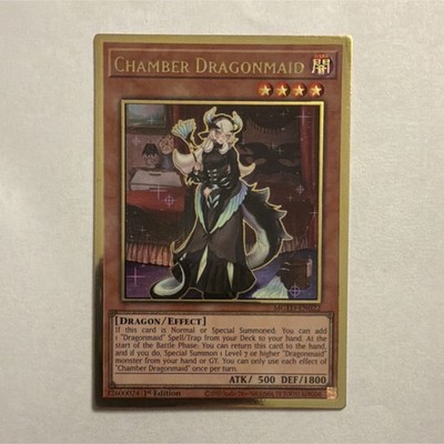Konami Yu-Gi-Oh! TCG Chamber Dragonmaid MGED-EN022 1st Ed Premium Gold