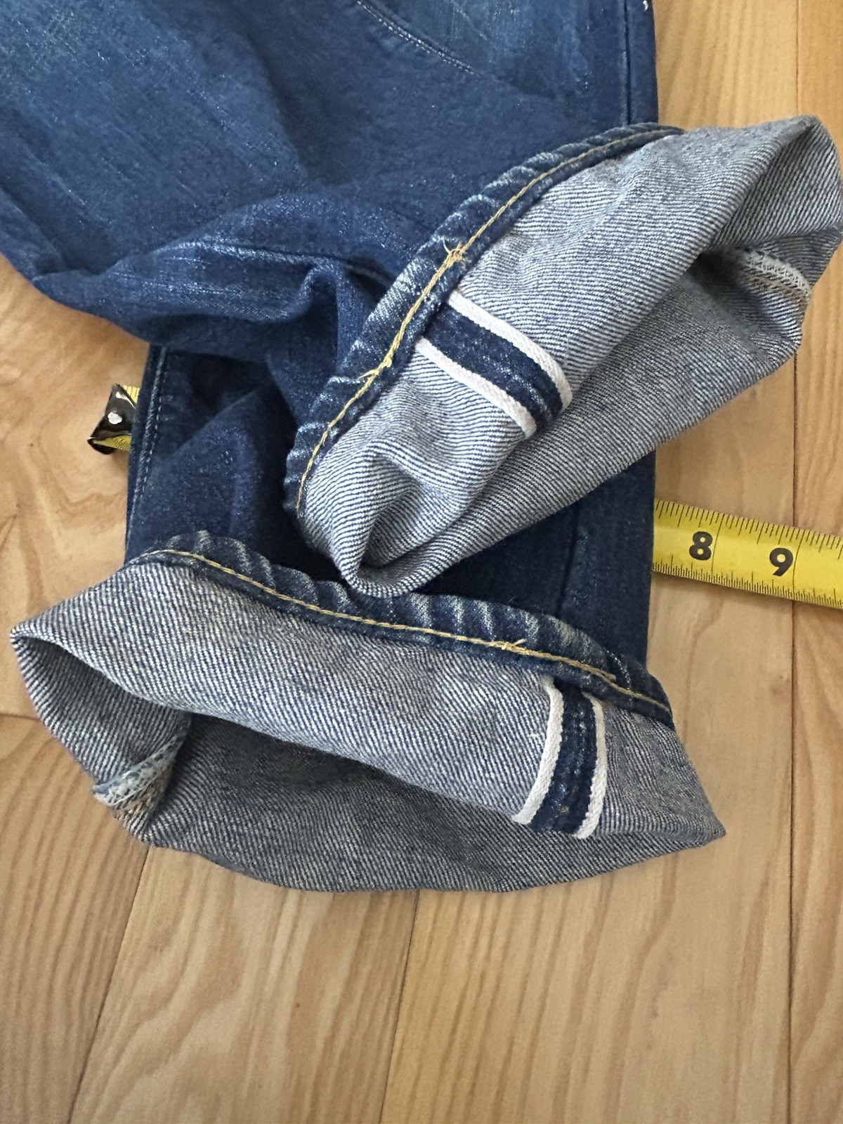 Vintage 60s 70s Big E Levi's 501 Jeans Red Line Selvedge 30x34 (28x30) thumbnail 13