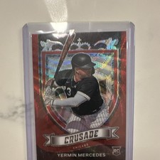 Panini 2021 Chronicles Crusade Yermin Mercedes #16 Ruby Wave Prizm /199