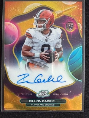 Dillon Gabriel Rookie Auto 2025 Topps Cosmic Chrome #FFS-DG Gold /50