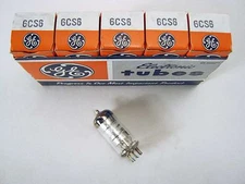 5 Pcs NOS GE 6CS6 - audio radio Preamp Tubes NIB