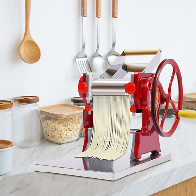 Commercial Hand-cranked Noodle Machine Dumpling Skin Roller Pasta Press Maker