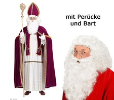 Nikolaus Kostüm Bischof - Gr 2XL/3XL + Perücke mit Bart