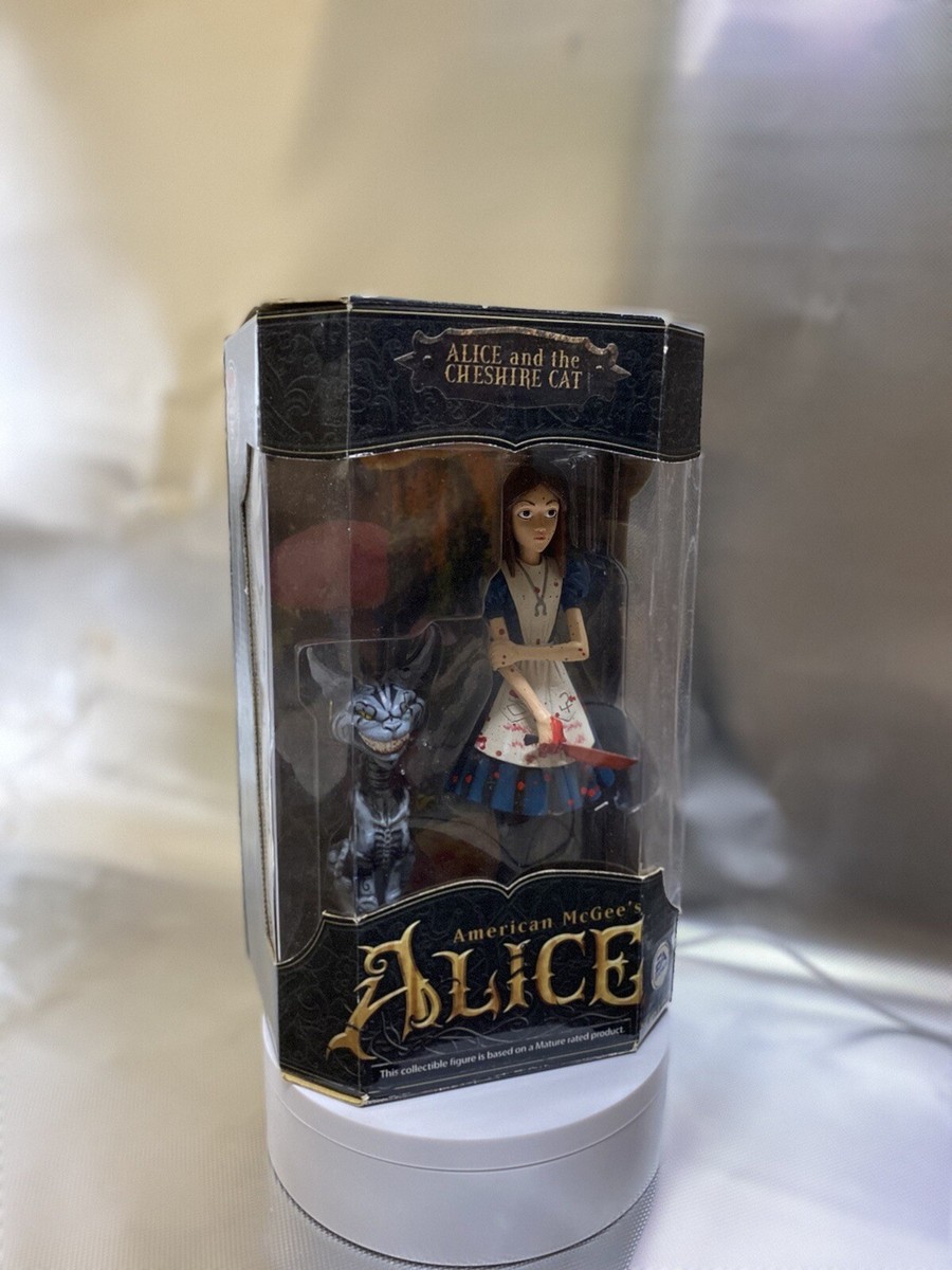 American Mcgees Alice and Cheshire Cat Figure 2000 Bloody Rare HTF