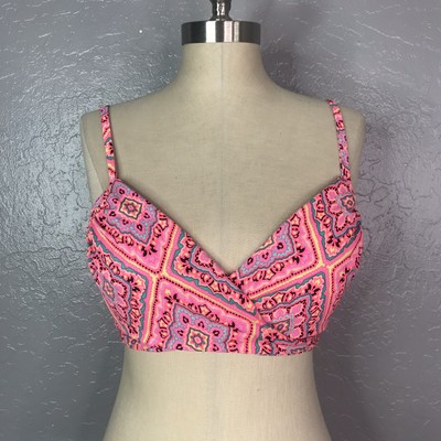 Shade & Shore Target Push Up Convertible Multicolor Swim Bikini Top Sz 36B NWT | eBay