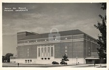 Hall of Music, Purdue University RPPC Photo Postcard Copy