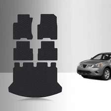 ToughPRO Full Set Floor Mats Black For Nissan Rogue All Weather 2008-2013