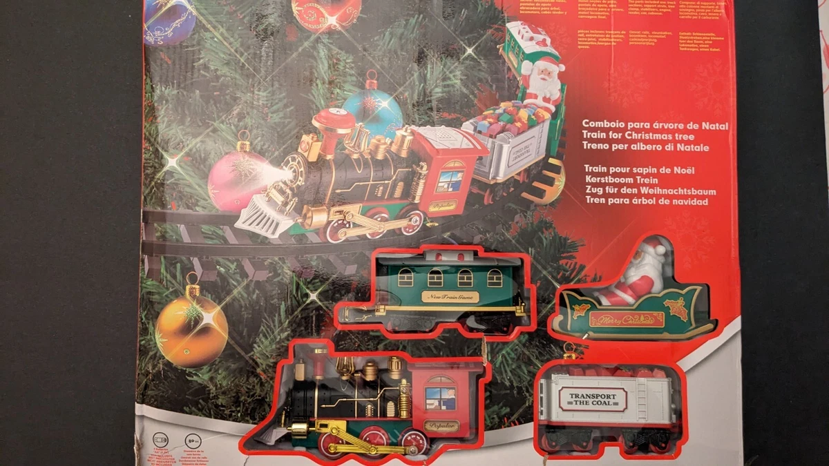 Tren Eléctrico de Navidad de Papa Noel con Sonido Realista y Luces • Navidad Shop