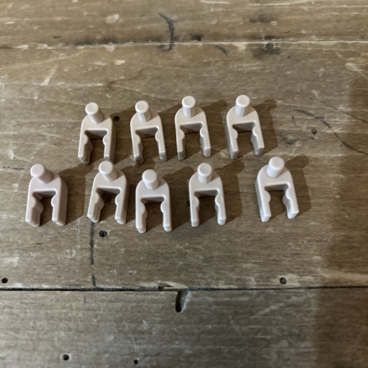 Lot 30 Knex Tan Interlocking End Clips K'nex Standard Replacement