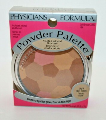 Physicians Formula Powder Palette mirror & brush #3869 Light multi color Bronzer
