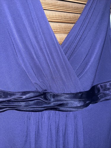Davids Braut Damen Größe 16 lila Brautjungfer Jersey Strick ärmelloses Kleid - Bild 3 von 5