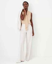New 119 Ann Taylor The High Rise wide leg pant in textured stretch sz 8P