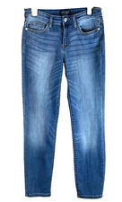 Judy Blue Jeans Women Size 7/28 (28 X 26) Medium Blue Relaxed Fit Ankle Crop