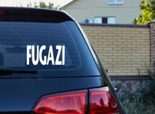Fugazi Car Decal Vinyl Band Logo Glossy Bumper Sticker Hardore Punk Minor Threat