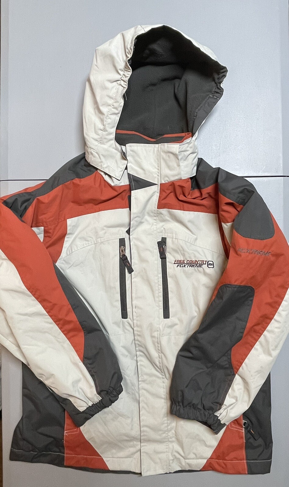 Free Country Womens Jacket XL Hooded Full Zip Soft-shell Bonded Fleece  Colorbloc | eBay