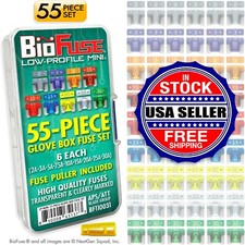 BioFuse&reg; Low Profile Mini ATT 55 Piece Fuse Assortment (54 LP-Mini Blade Fuses)