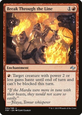 Break Through the Line *PLAYSET* 4x  MtG Fate Reforged SP/NM