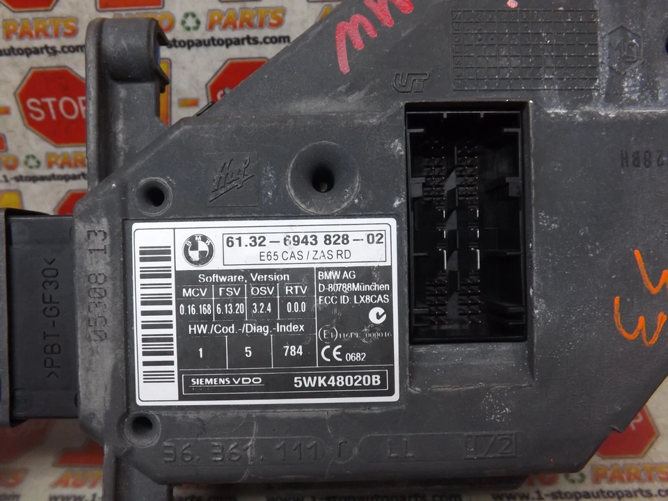 BMW 750i 2006 2007 2008 conjunto interruptor de encendido 61326943828 OEM Foto 3 de 4